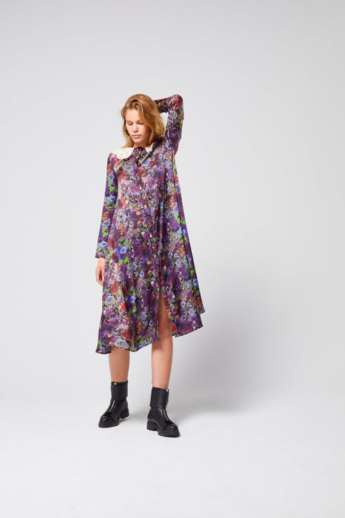Java Purple Lichen Print Dress