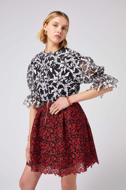 Beausserie shirt in Beluga lace | Heimstone