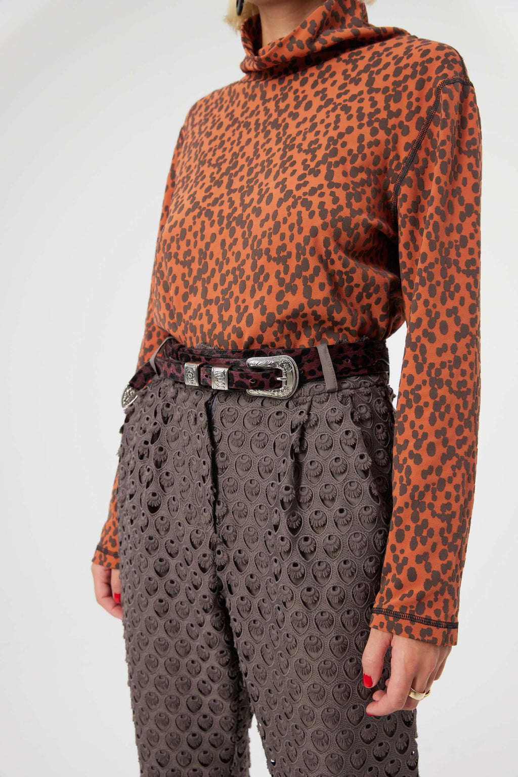 Pantalon Gabriel En Dentelle Charbon