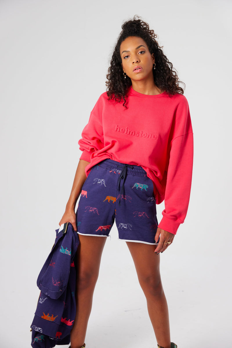 Bermuda Jen En Polaire Imprimé Tigre