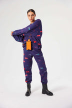 Brooklyn jumper in Tiger printed fleece | Heimstone