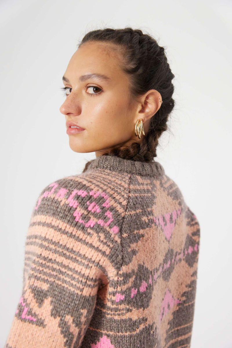 Bristol cardigan in Yellowstone knit | Heimstone