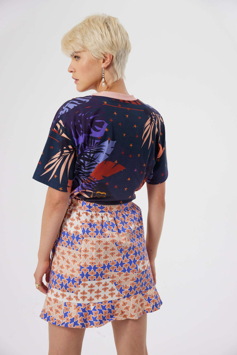 Austria Mosaic Print Skirt