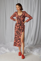Robe Pete En Dentelle Brutaliste