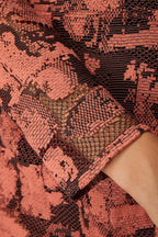 Robe Pete En Dentelle Brutaliste