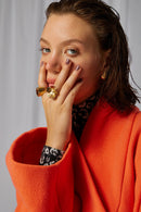 Manteau Eren En Tissu De Laine Et Cachemire Reef Orange