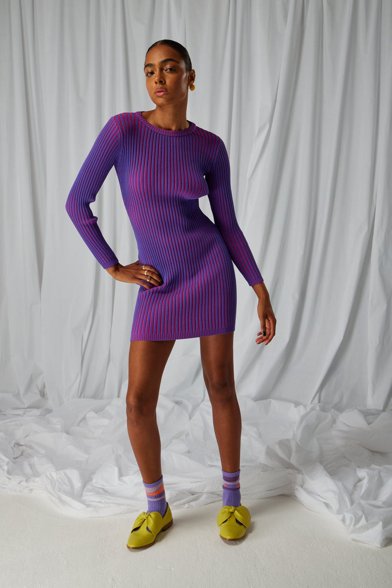 Robe Renard En Maille Kaléidoscope