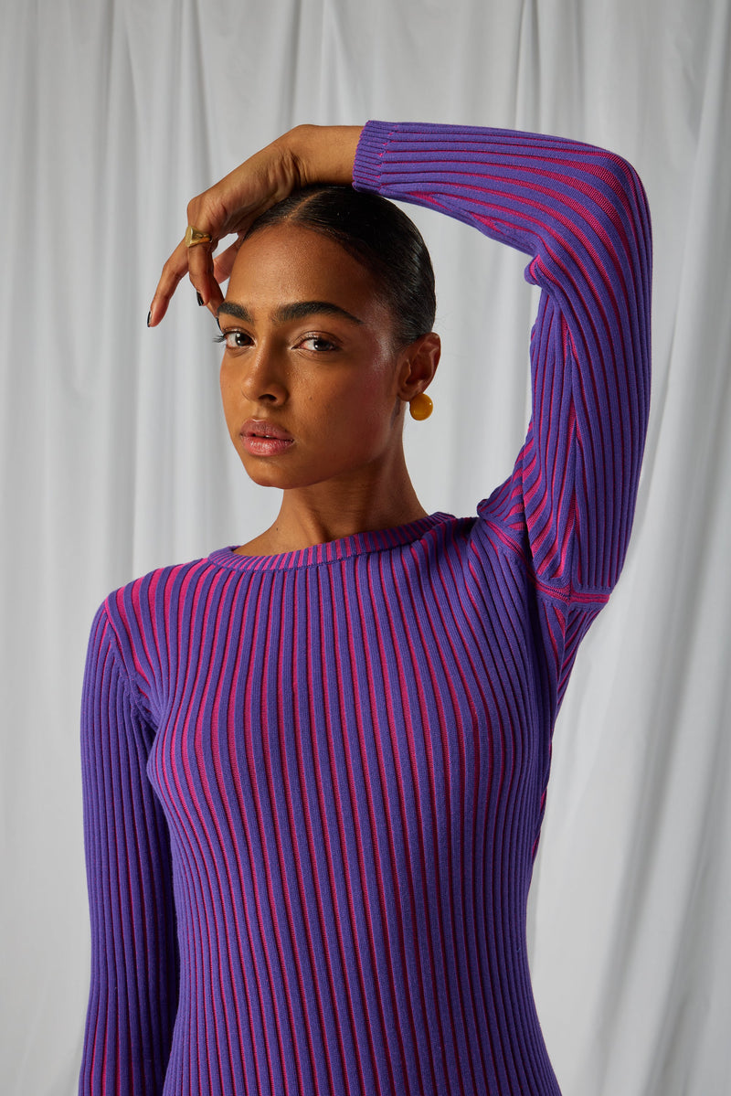 Robe Renard En Maille Kaléidoscope