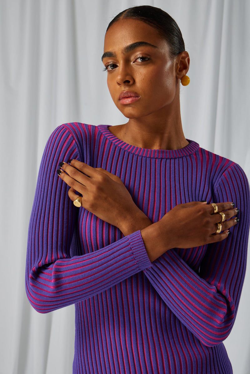 Robe Renard En Maille Kaléidoscope