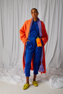 Manteau Eren En Tissu De Laine Et Cachemire Reef Orange