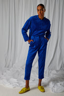 Pantalon Gabriel En Velours Côtelé Abysse