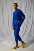 Pull Bobbi En Velours Côtelé Abysse