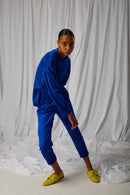 Pull Bobbi En Velours Côtelé Abysse