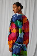 Harlem Marker Printed Fleece Sweater