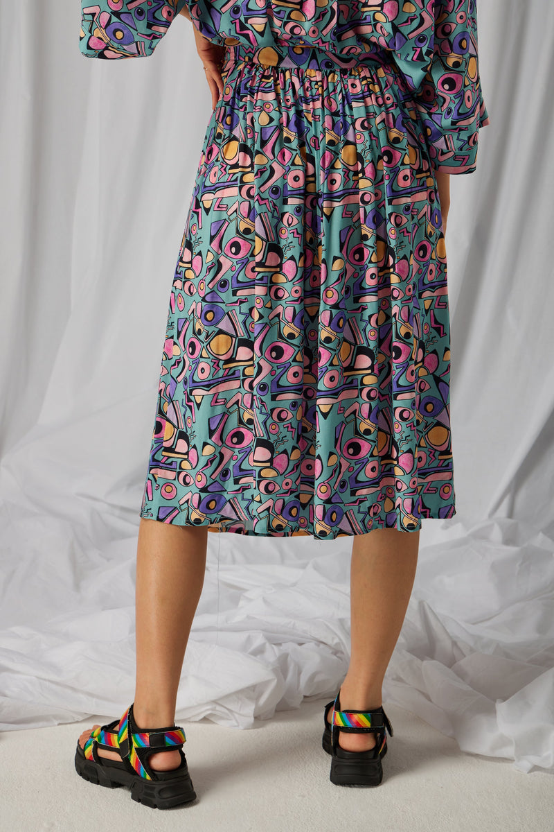 Orso Print Skirt Miami Factory