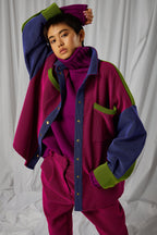 Opale-pullover i Cardinale-strik