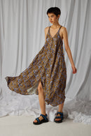 Java Dress With Art Deco Factory Print