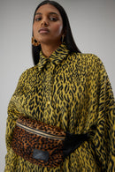 Robe Milo En Laine Jaune Léopard