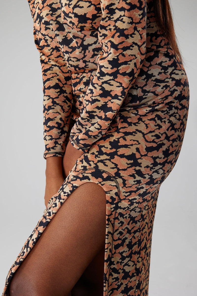 Robe Pete En Maille Féline