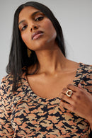 Robe Pete En Maille Féline