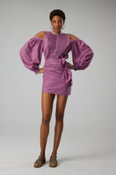 Blouse Blanca À Carreaux Ombrés