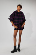 Short Spencer En Laine District Wineberry