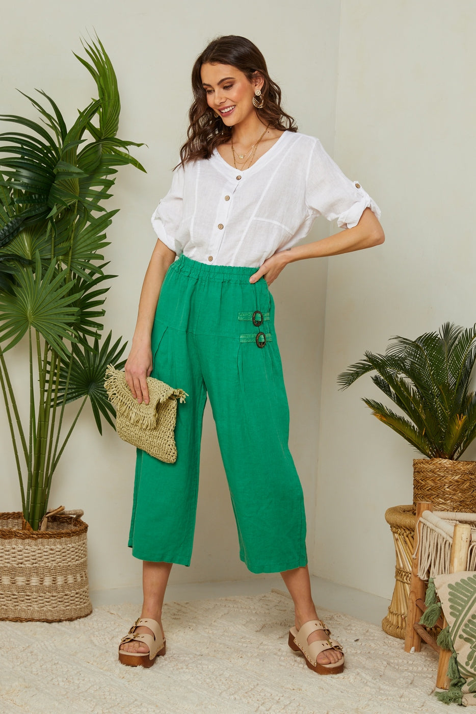 Pantalón - Verde - Mujer