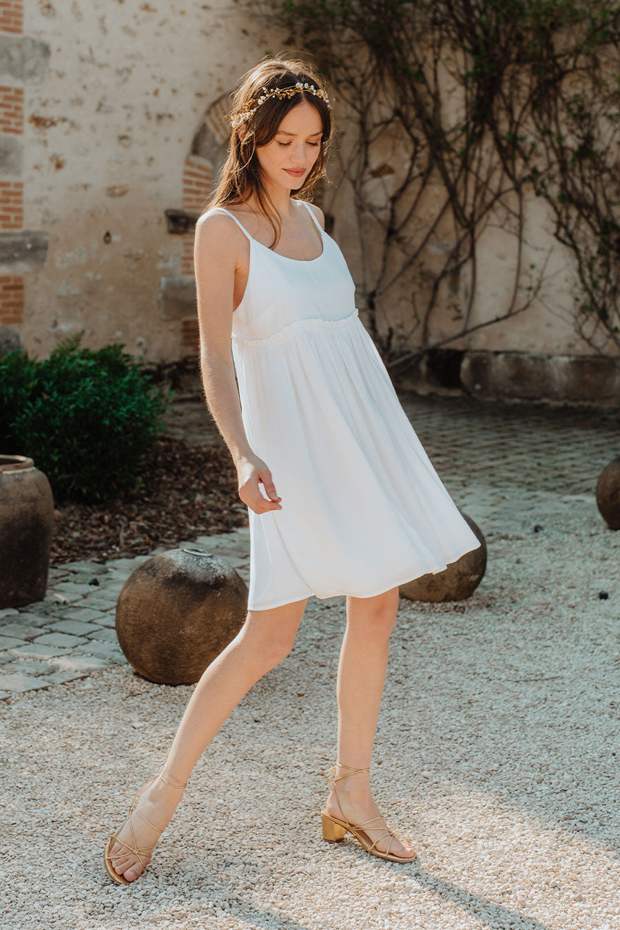 Léoline White Dress