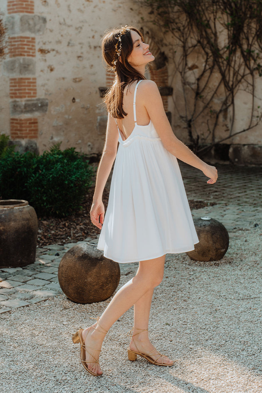Léoline White Dress