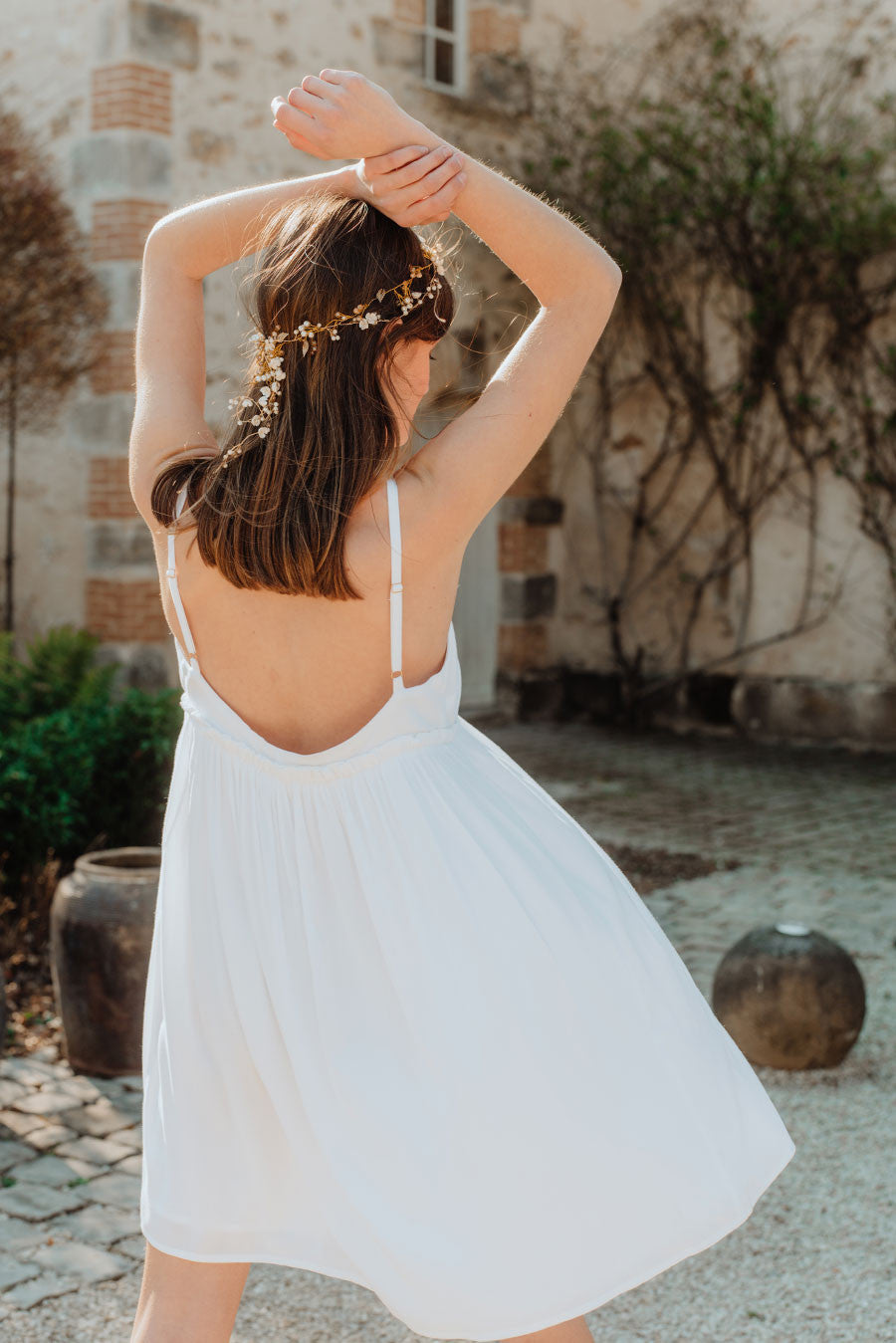 Léoline White Dress