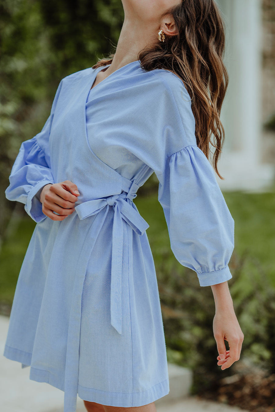Robe Loé Chambray Bleu