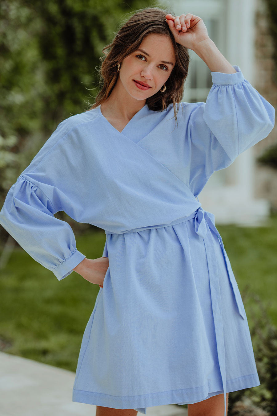 Robe Loé Chambray Bleu
