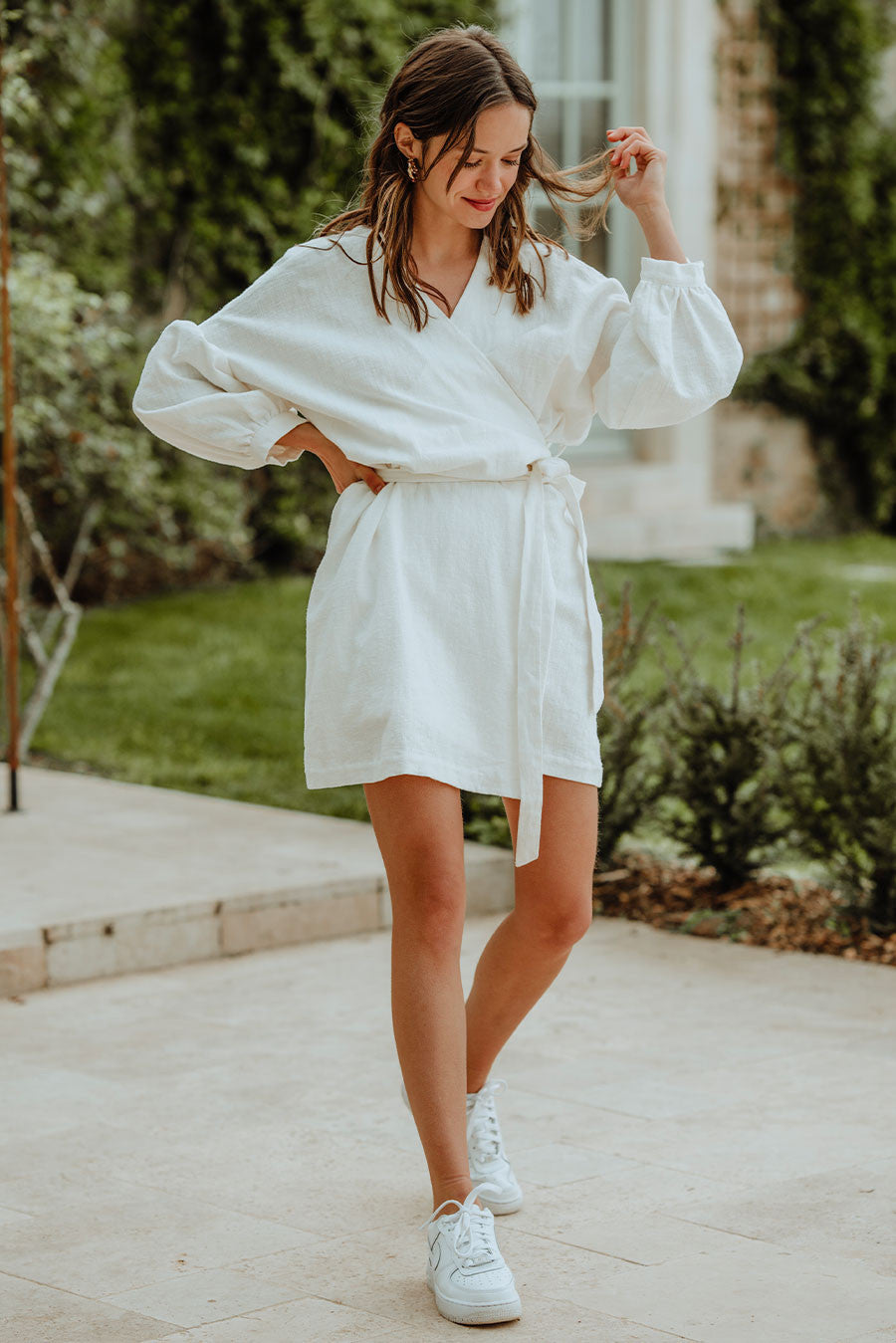 Robe Loé Lin Blanc