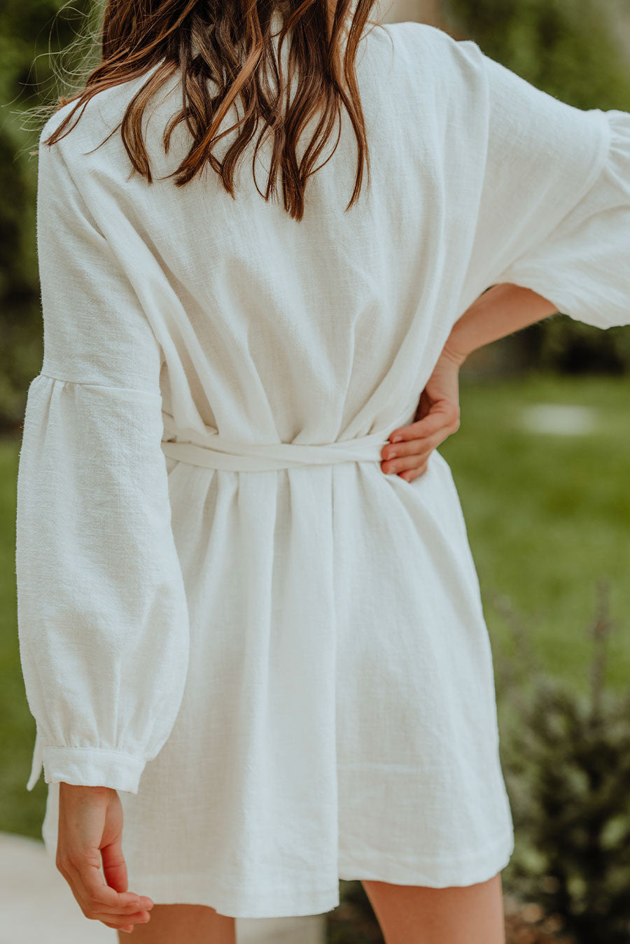 Robe Loé Lin Blanc