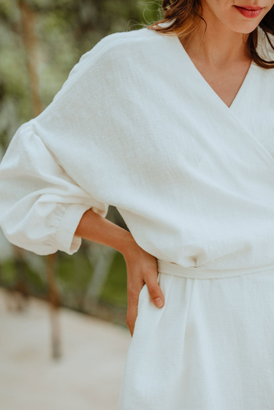 Robe Loé Lin Blanc
