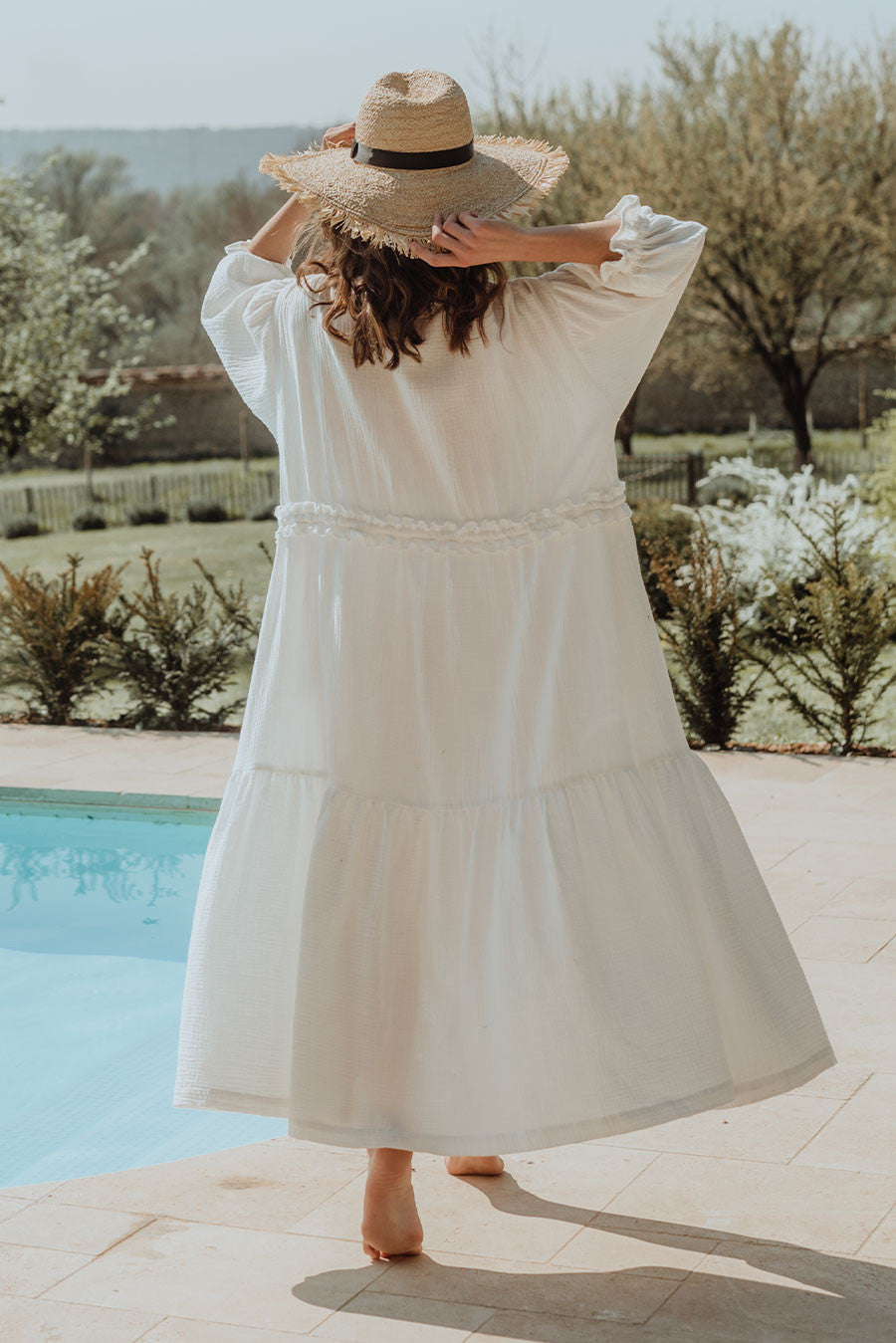 Kimono Bao Blanc Coton