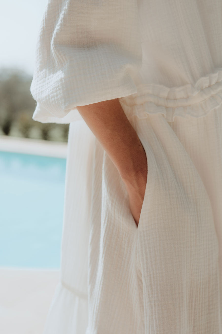 Kimono Bao Blanc Coton