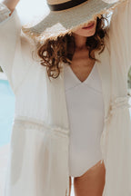 Kimono Bao Blanc Coton