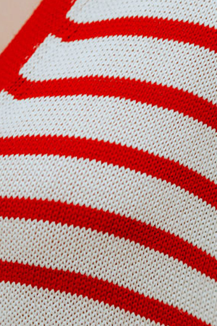 Robe Évy Rayé Rouge