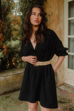 Robe Atys Noir Coton