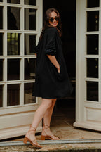 Robe Atys Noir Coton