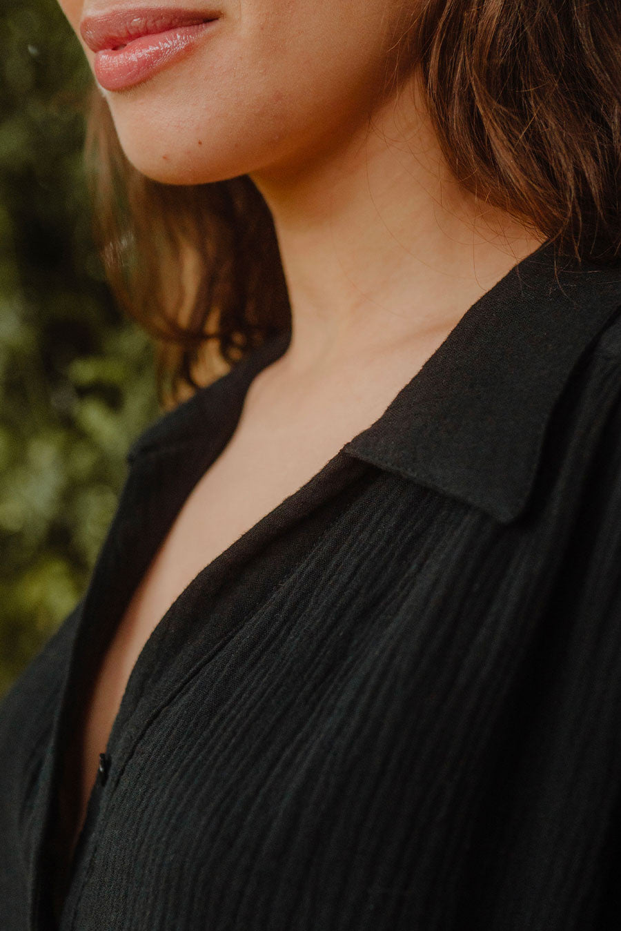 Robe Atys Noir Coton