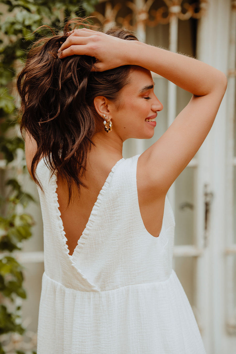 Robe Jill Blanc Coton