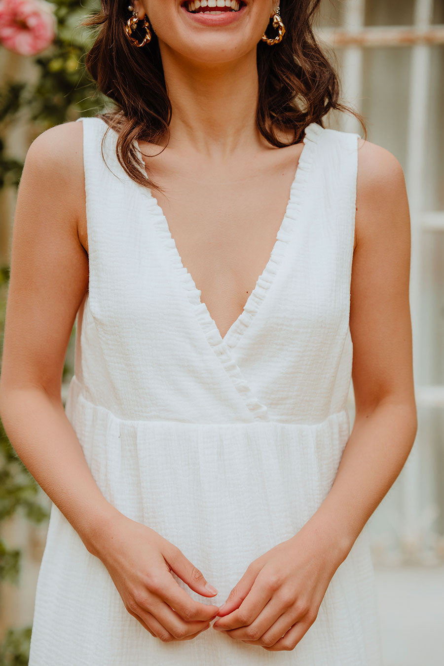Robe Jill Blanc Coton