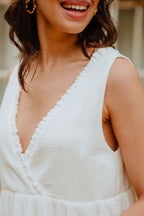 Robe Jill Blanc Coton