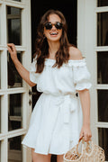 Petra White Cotton Dress