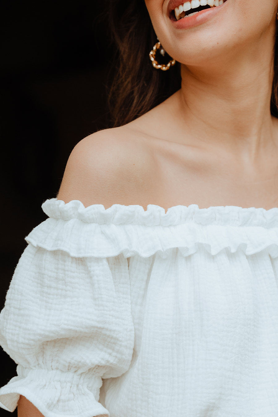 Petra White Cotton Dress