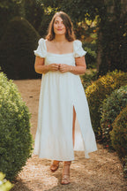Zoé White Cotton Dress