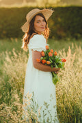 Zoé White Cotton Dress
