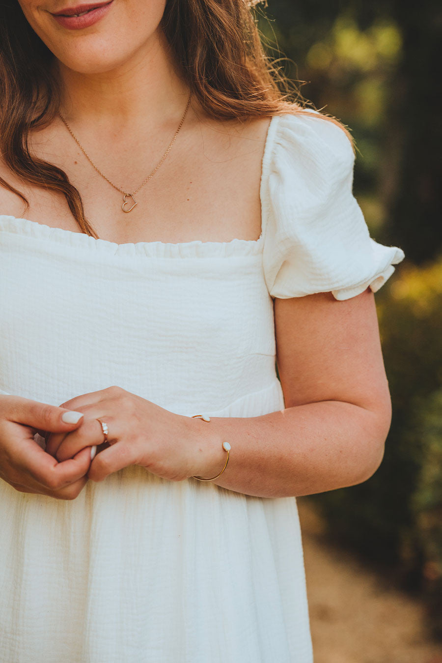 Zoé White Cotton Dress